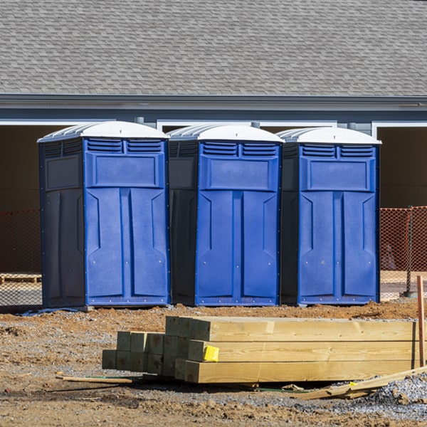 is there a specific order in which to place multiple portable toilets in Starr Ohio